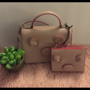 Kate Spade Year Of the Pig Purse Wallet Set